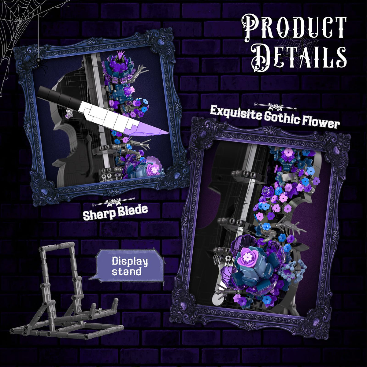 ShareHB Gothic Cello display stand elevates your finished model as a centerpiece.