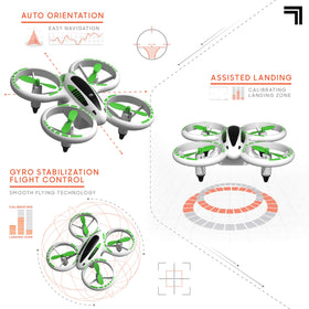Sharper Image beginner-friendly quadcopter with simple setup and flight