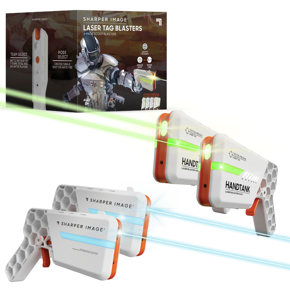 Sharper Image Laser Tag Blaster Quad Pack for action-packed play indoors or outdoors