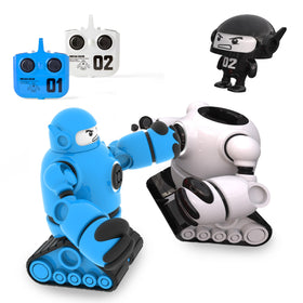 Sharper Image Mecha Rivals duel set with two RC robots ready for fast-paced battles.