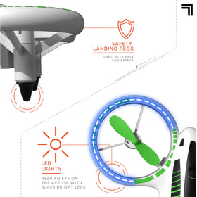 Sharper Image Glow Up rechargeable battery powers quick, easy flights