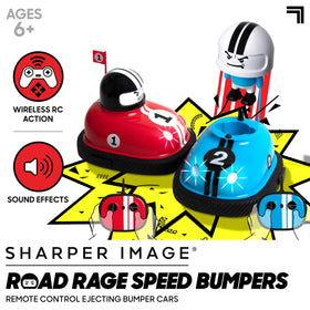 Sharper Image Road Rage RC Car ejector mechanism in action during a crash