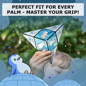 Shashibo 100+ shapes transformations, sparks creativity through endless folding and puzzle-solving.