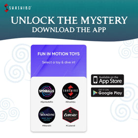 Shashibo Avatar companion app enhances motion exploration and downloads.