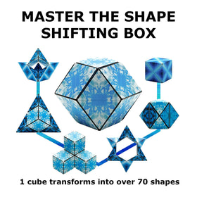 Shashibo Blue Planet offers stress-relief fidget potential through magnetic play.