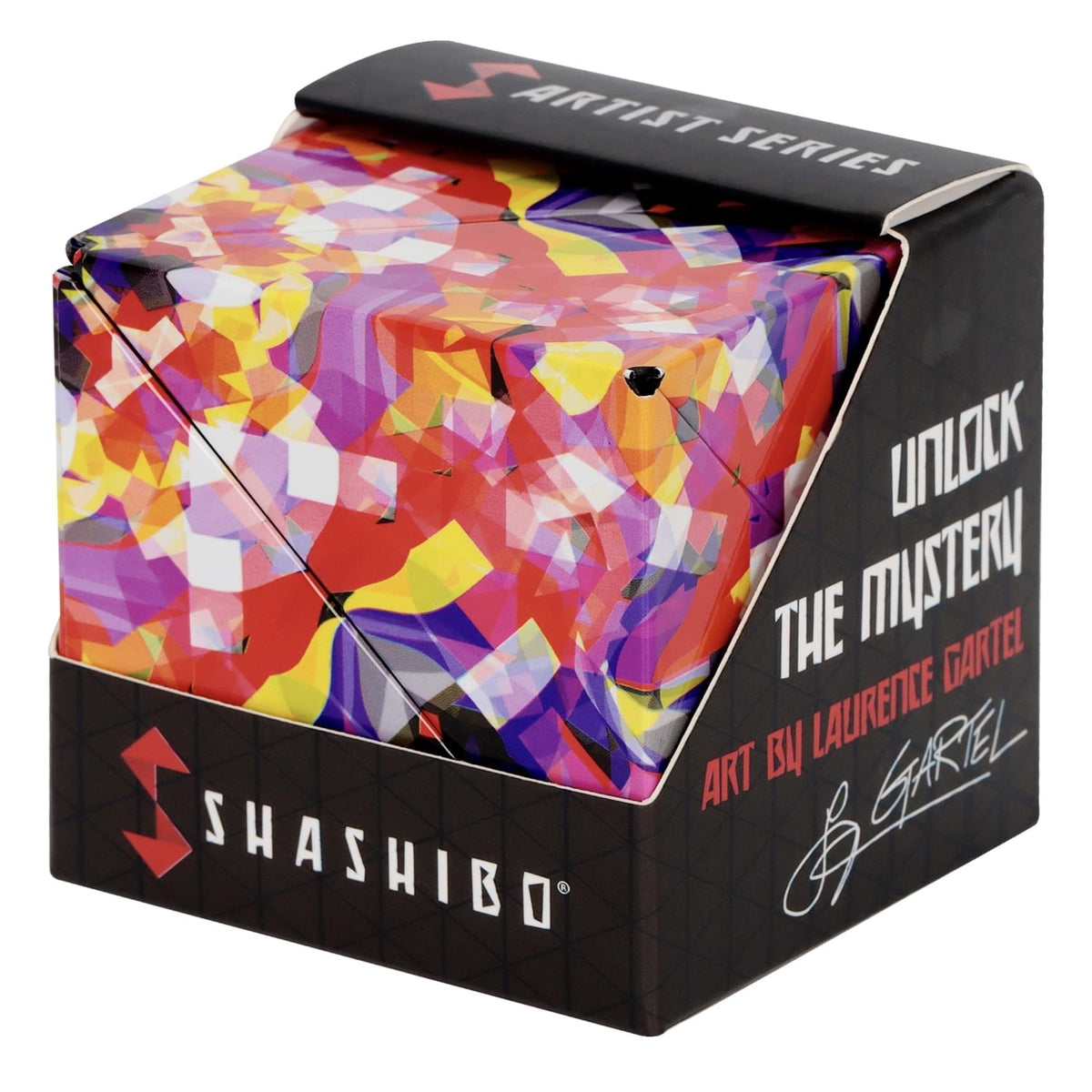 Shashibo confetti transform: folds into hundreds of shapes for imaginative play and focus.