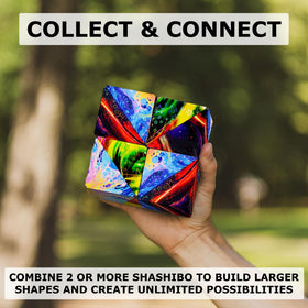 Shashibo Cosmos gift packaging highlights a ready sensory STEM gift.