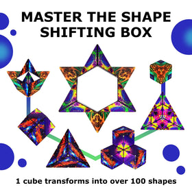 Shashibo DODECA surface with vibrant patterns for visual stimulation