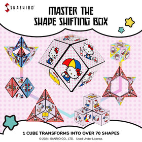 Shashibo Hello Kitty forms collection illustrating versatile 3D shapes.
