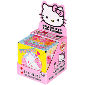 Shashibo Hello Kitty Friends cube, compact puzzle for versatile shape shifting and play.