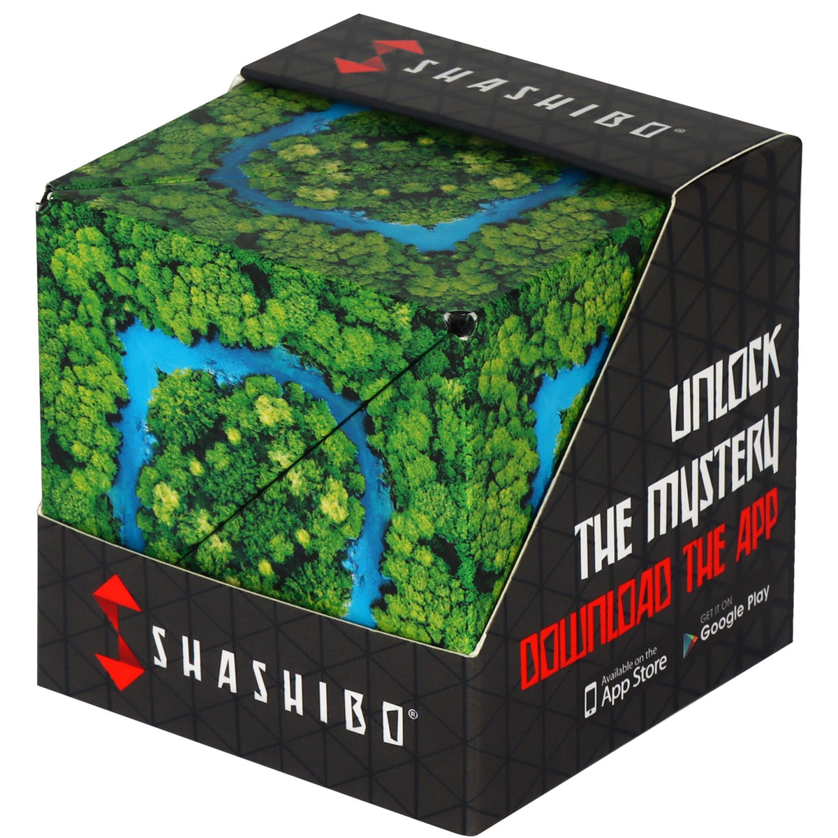 Shashibo Jungle shape shifting box shows versatile transformations for creative play.