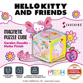 Shashibo magnet system assembly enables larger, complex 3D art when combined with multiple cubes.