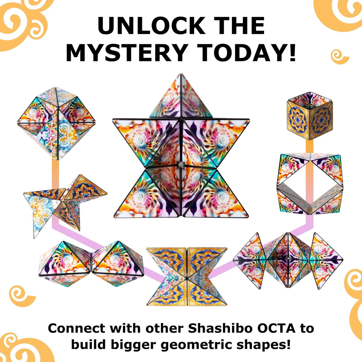 Shashibo Octa travel ready toy stays quiet during busy commutes.