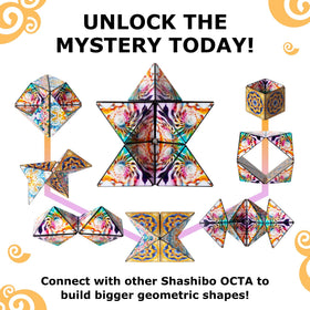 Shashibo Octa travel ready toy stays quiet during busy commutes.