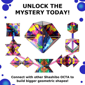 Shashibo Octa is compact and travel-friendly for on-the-go entertainment.