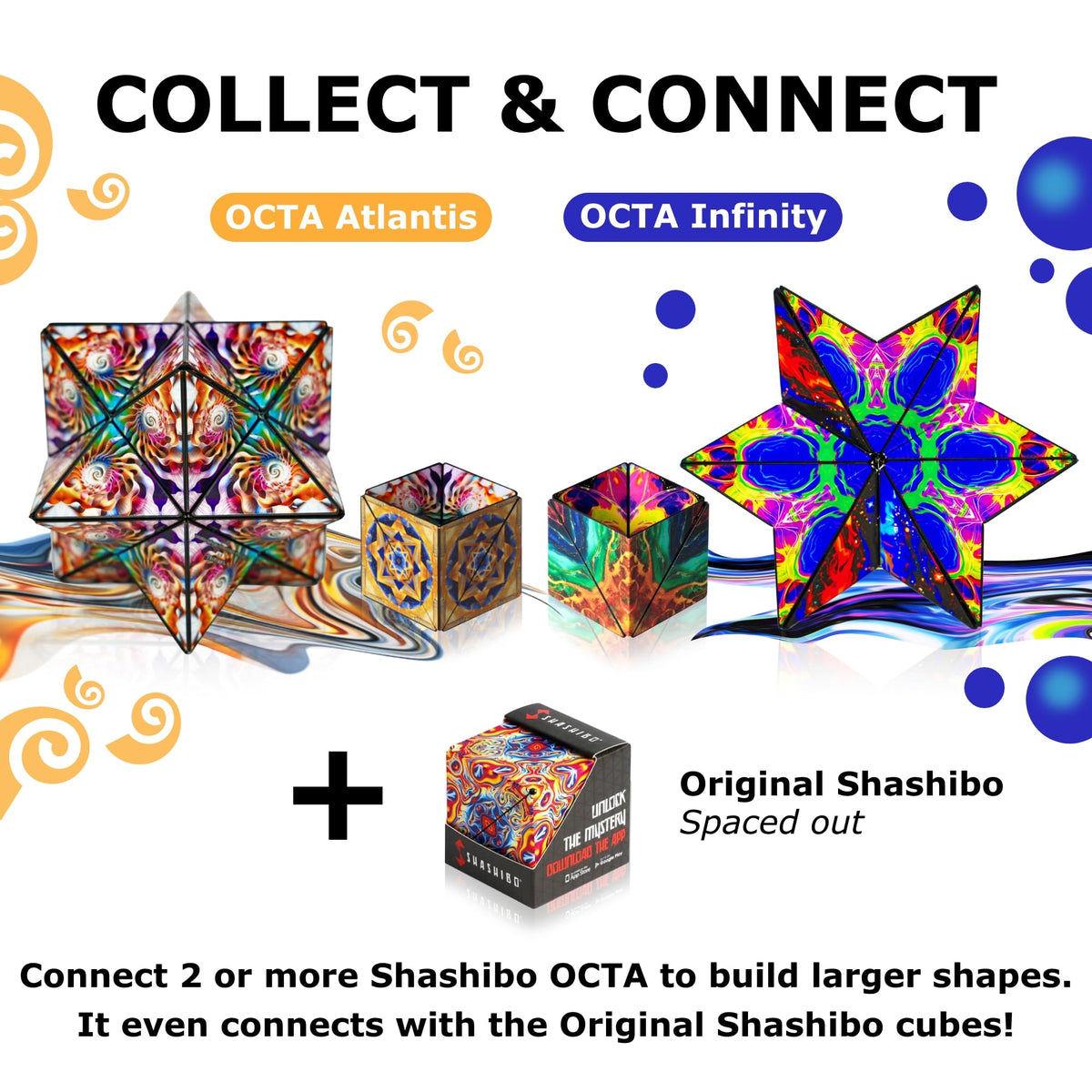 Shashibo Octa sensory fidget supporting focus and mindfulness without screens.