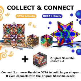 Shashibo Octa sensory fidget supporting focus and mindfulness without screens.