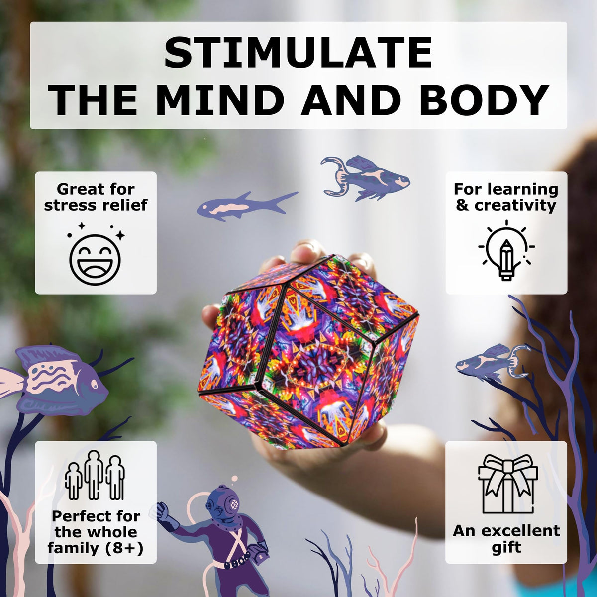Shashibo shows 100+ shapes for creative problem solving and exploration