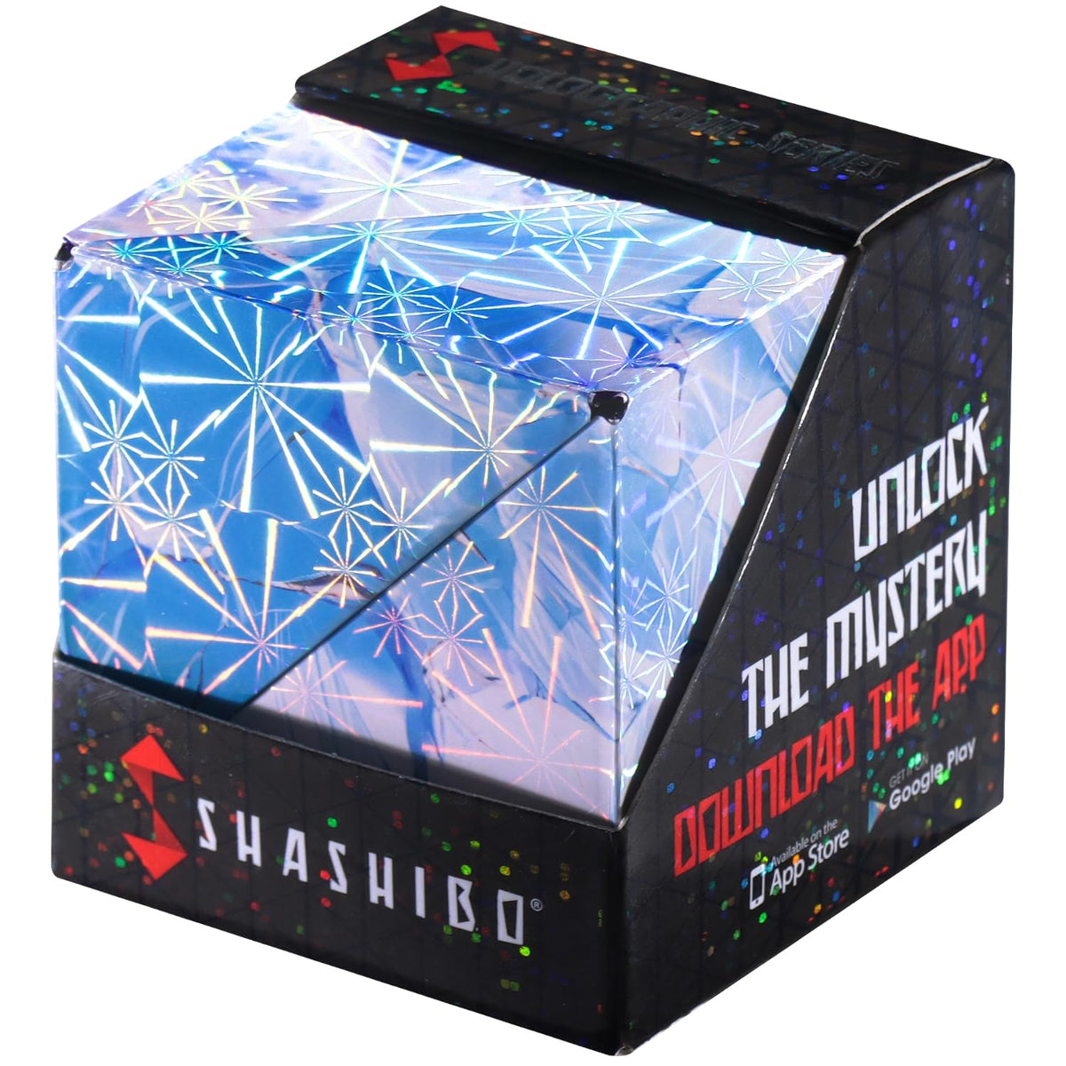 Shashibo Polar shape shifting box with magnets in action for focus