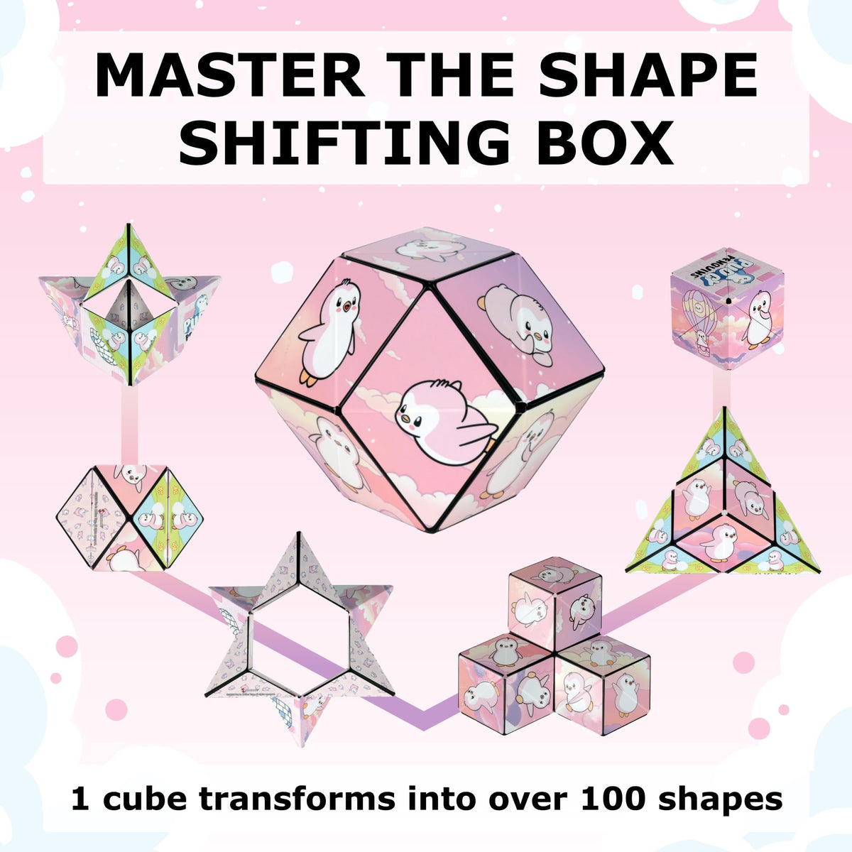Shashibo Pudgy Penguins Polly promotes collect-and-connect expansion with other boxes