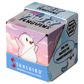 Shashibo Polly Pudgy Penguins box with Polly visible for creative play