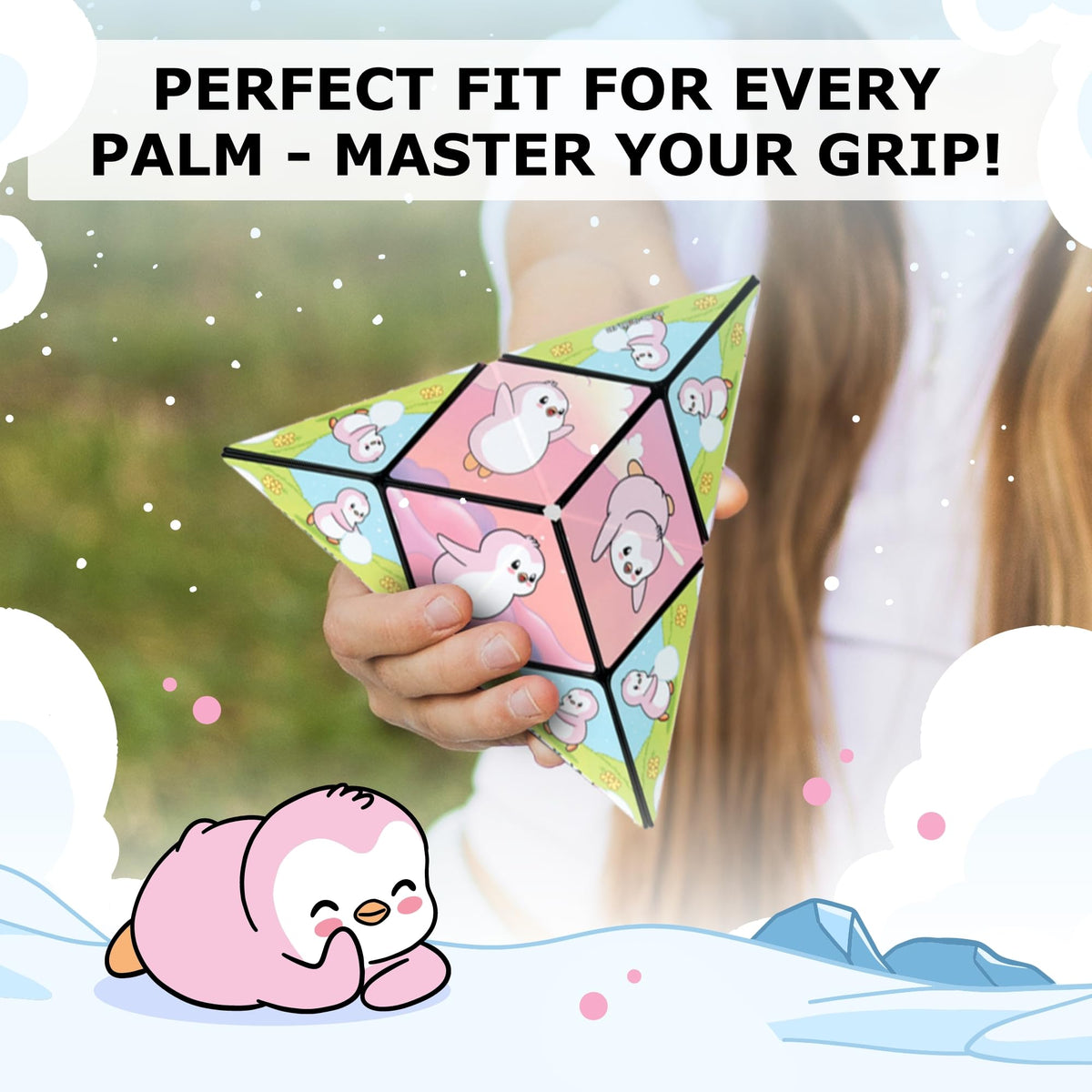 Shashibo Pudgy Penguins Polly offers sensory play for focused engagement