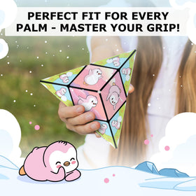 Shashibo Pudgy Penguins Polly offers sensory play for focused engagement