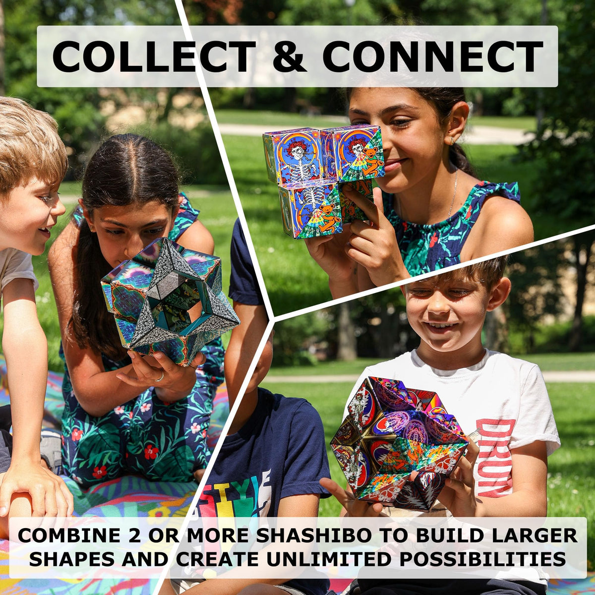 Shashibo promotes screen-free creativity and calm focus during play.