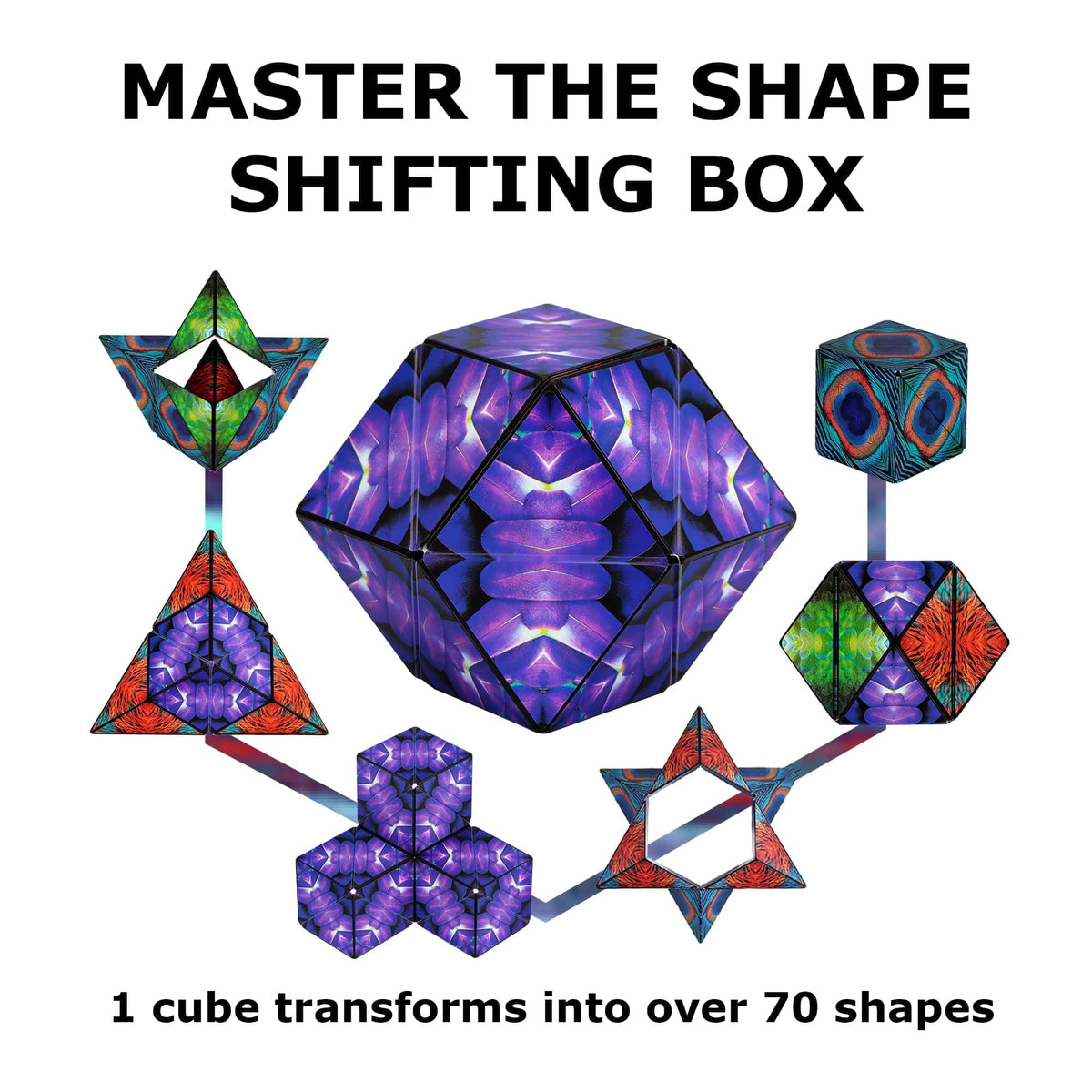 Shashibo sensory puzzle gift idea, appealing to kids, teens, and adults.