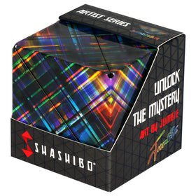 Shashibo Shape Shifting Box close-up highlighting magnets and tactile texture for focus