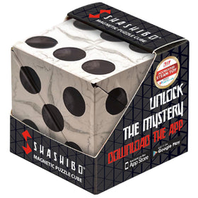 Shashibo Shape Shifting Box closed, compact for travel and focus.