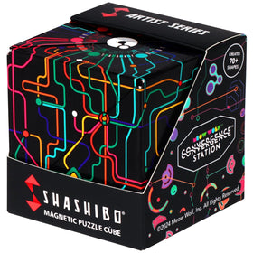 Shashibo shape shifting box close-up with magnets offering endless shape options.
