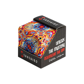 Shashibo shape shifting box close-up shows versatile transformable design for endless shapes.
