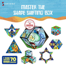 Shashibo SpongeBob magnets enable linking with other cubes for bigger designs.