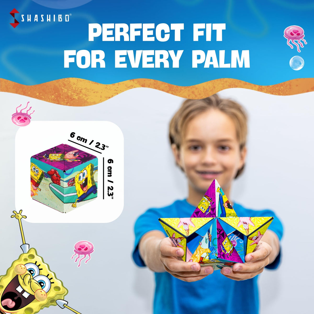 Shashibo SpongeBob SquarePants educational app compatibility complements screen-based learning.