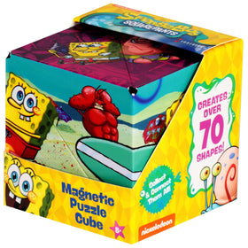 Shashibo SpongeBob SquarePants front patterns showcase playful artwork for creative thinking.