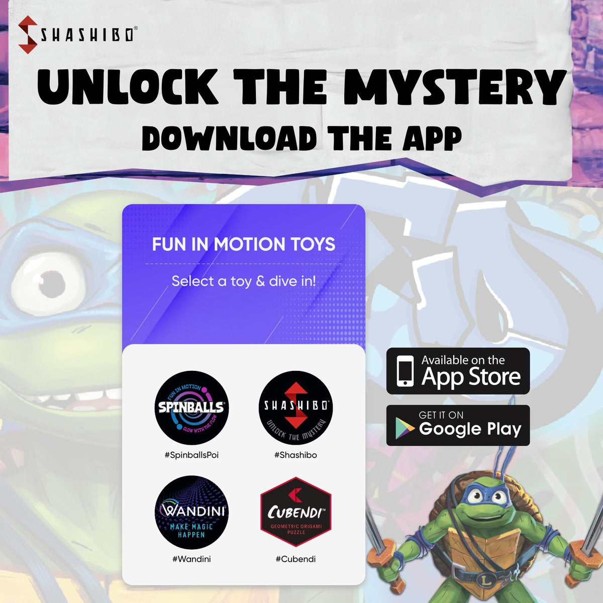 TMNT Mutant Mayhem edition brings bold artwork to life during playtime.