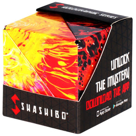 Shashibo Shape Shifting Box closed for portable focused play