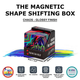 Shashibo transforming cubes into multiple forms for endless creative play and problem-solving.