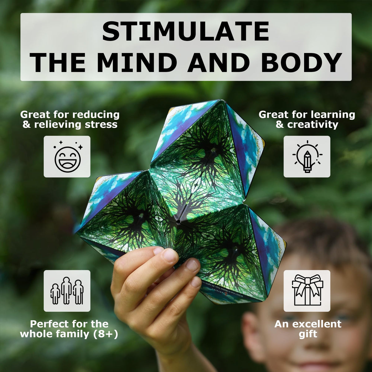 Shashibo undersea cube showcasing 70+ shapes for endless exploration