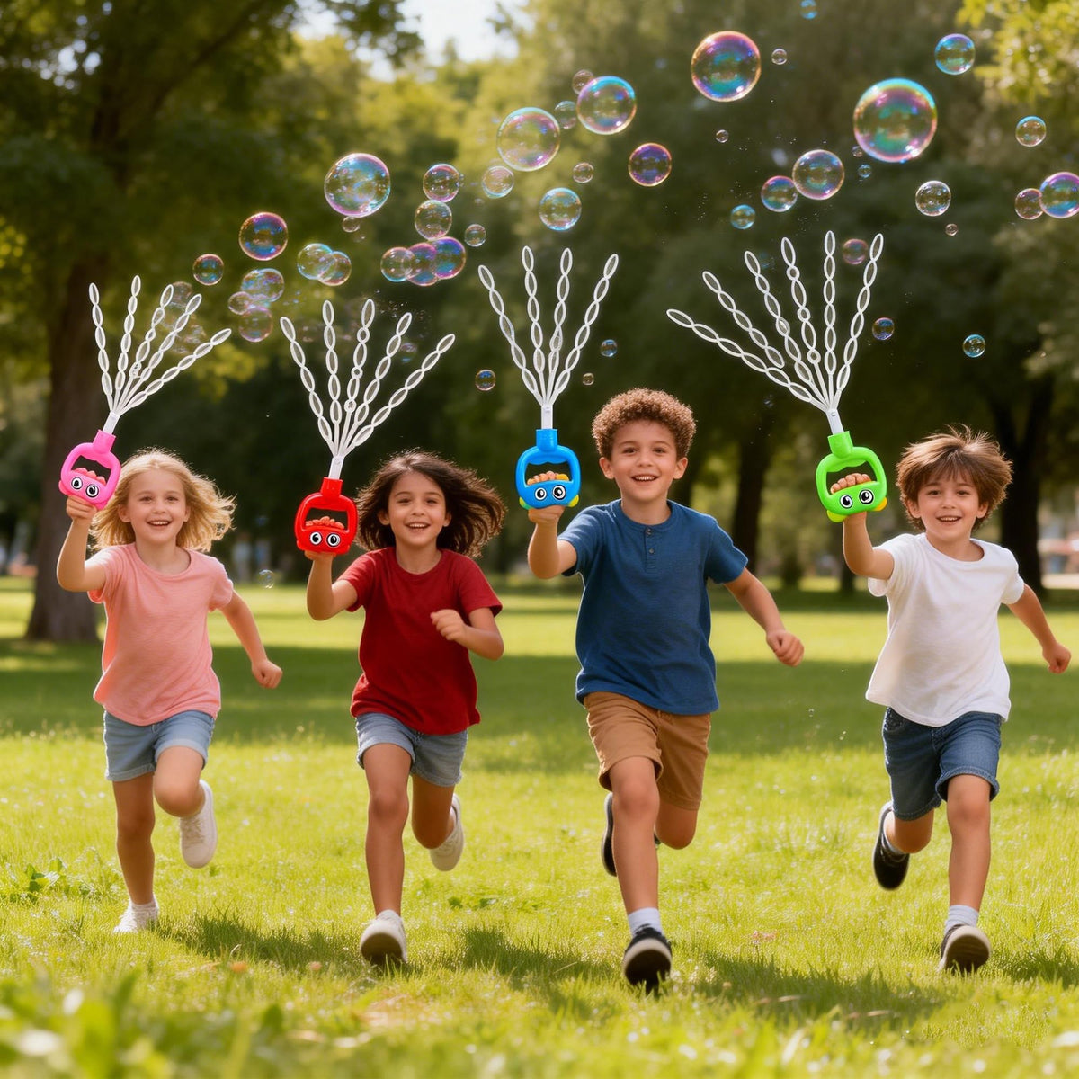 SHCKE 16.7 inch bubble wand creates impressive bubbles.