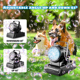 SHCKE bubble machine top-fill design for quick, clean refills during play
