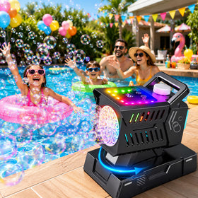 SHCKE Bubble Maker USB-C charging for quick power ups