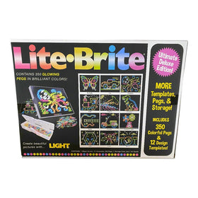 SHEFIZ Lite Brite design templates guiding kid-friendly art projects