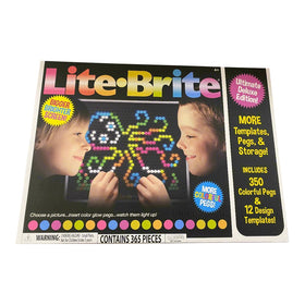 SHEFIZ Lite Brite colorful pegs enabling vibrant pattern designs
