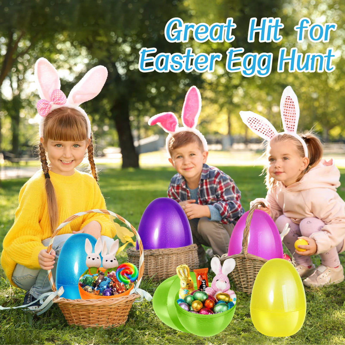Shemira pink jumbo Easter egg, fillable and perfect for classroom prizes.