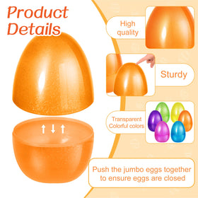 Shemira purple jumbo Easter egg, fillable and great for treasure hunts.