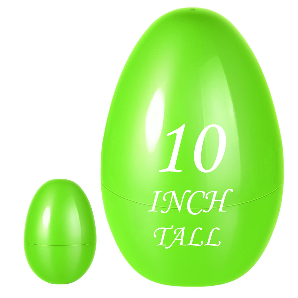 Shemira 10-inch jumbo Easter eggs shown from the side for durability