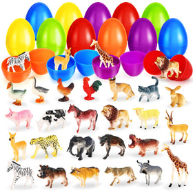 Shemira 24-pack Easter eggs with gift box packaging for easy party prep