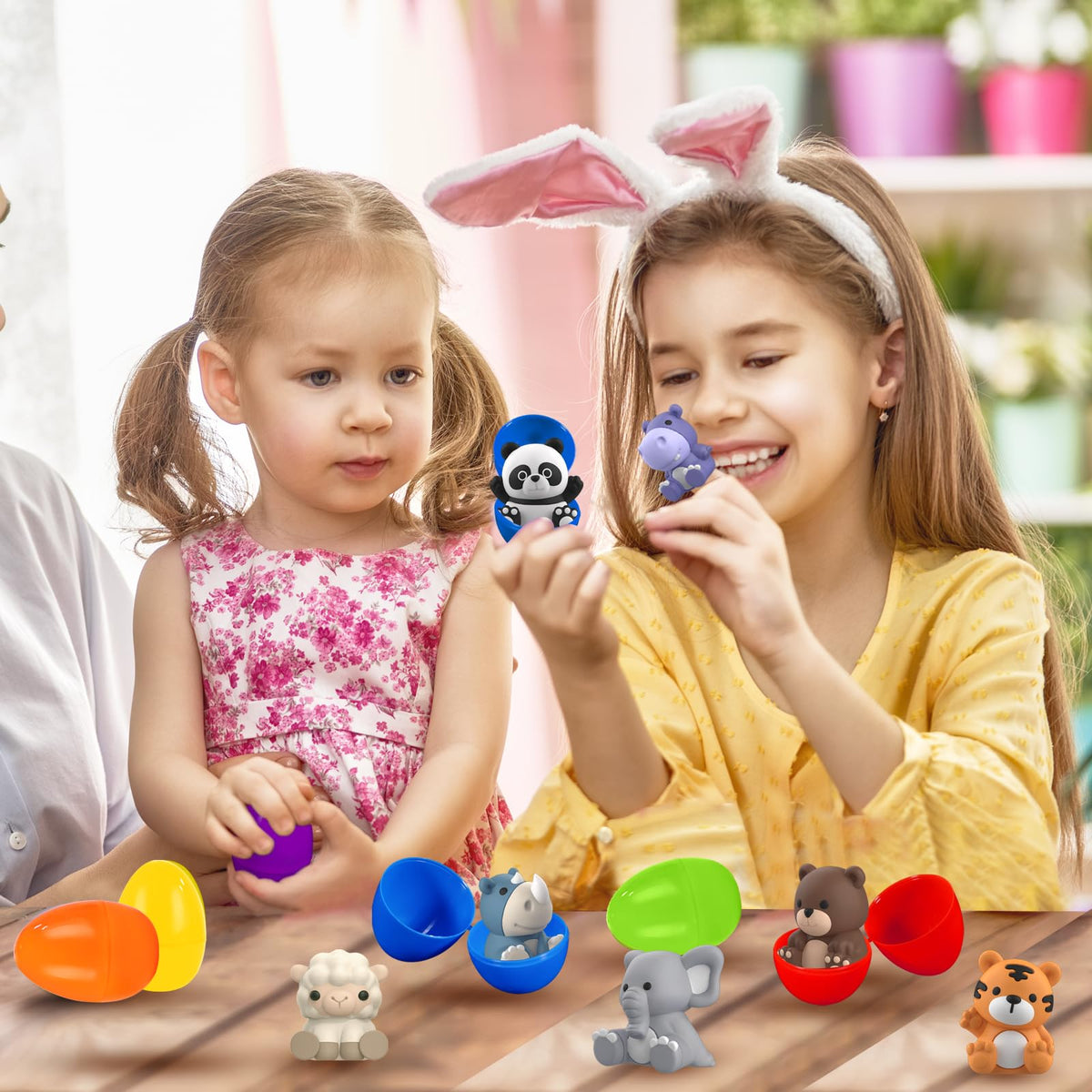 Shemira classroom Easter prizes for rewards and fun.